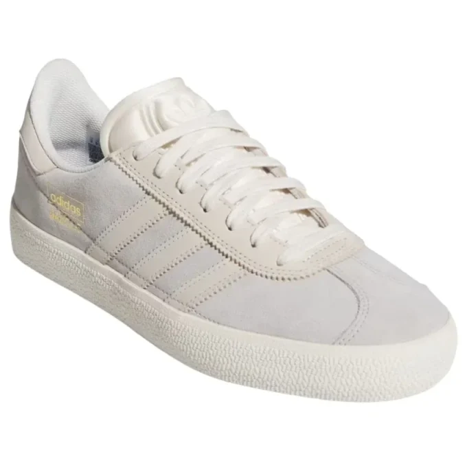 Adidas Gazelle Adv «Gris, dos tonos de tiza, blanco y dorado metalizado»
