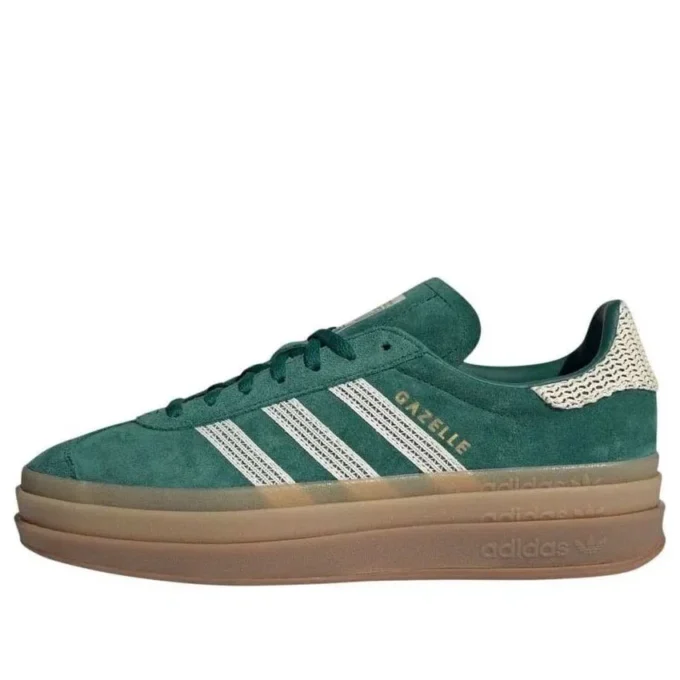 Adidas Gazelle Bold «Collegiate Green White Gold»