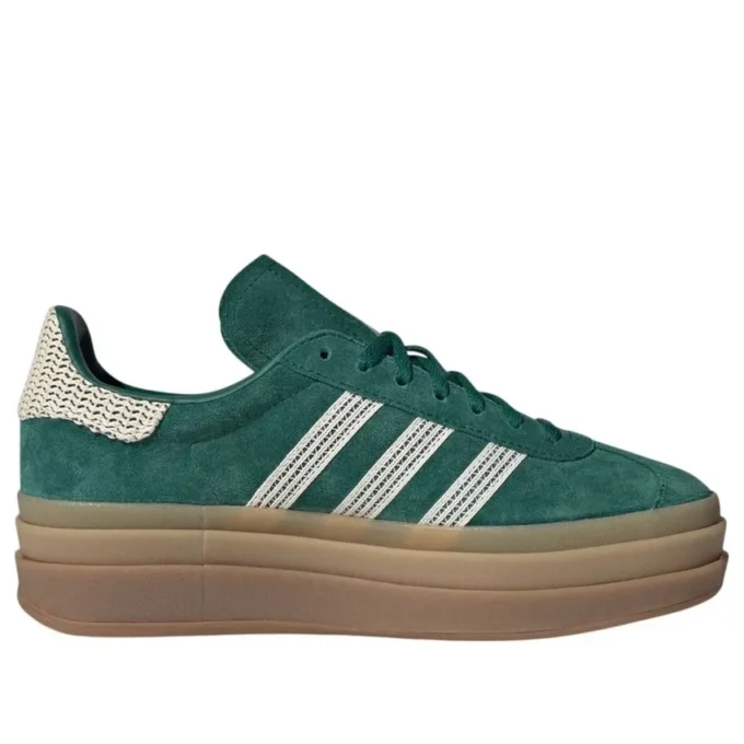 Adidas Gazelle Bold «Collegiate Green White Gold»