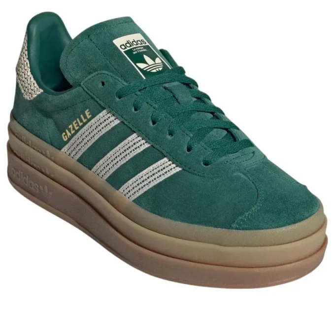 Adidas Gazelle Bold «Collegiate Green White Gold»