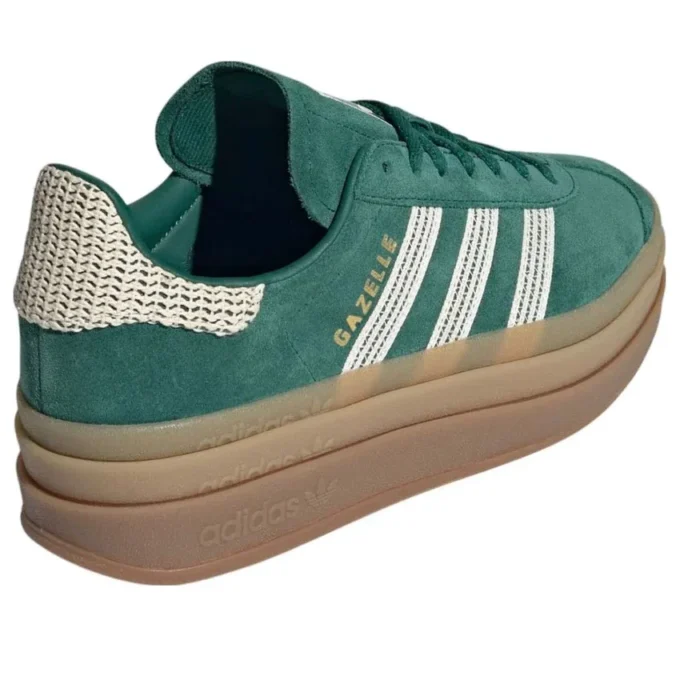 Adidas Gazelle Bold «Collegiate Green White Gold»