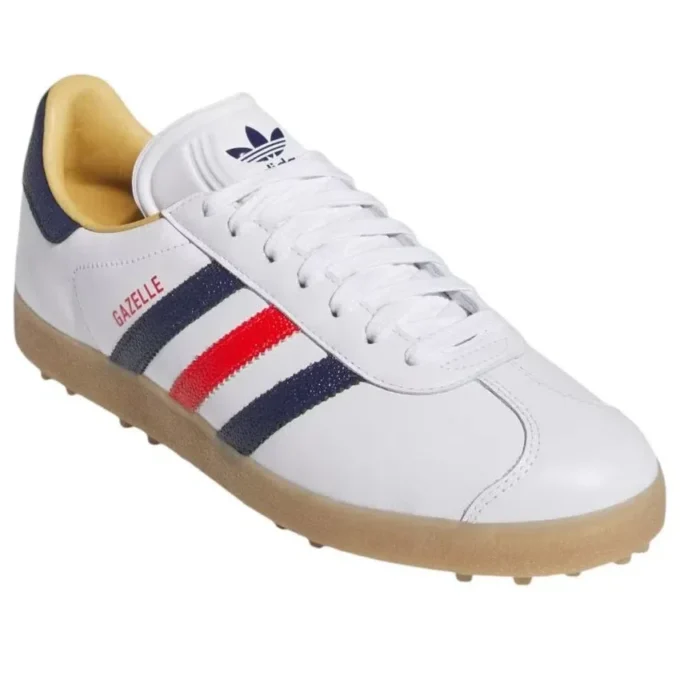 Adidas Gazelle Golf Le «Cloud White Dark Blue Red»