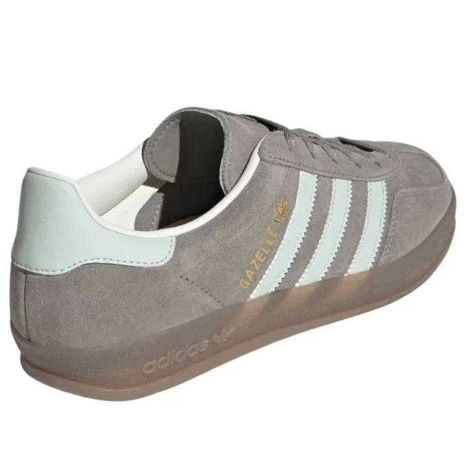 Adidas Gazelle Indoor «Silver Pebble Linen Green Gum»