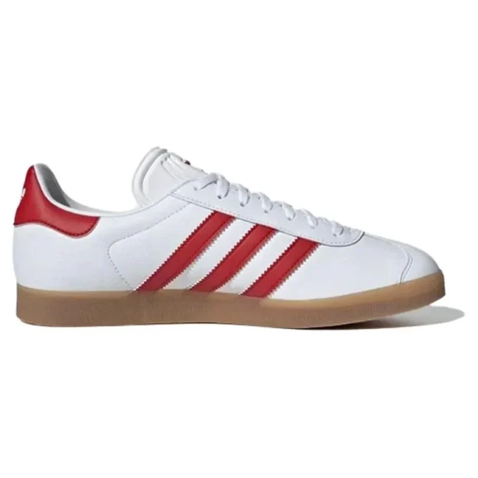 Adidas Gazelle Leather «White Red Gum»