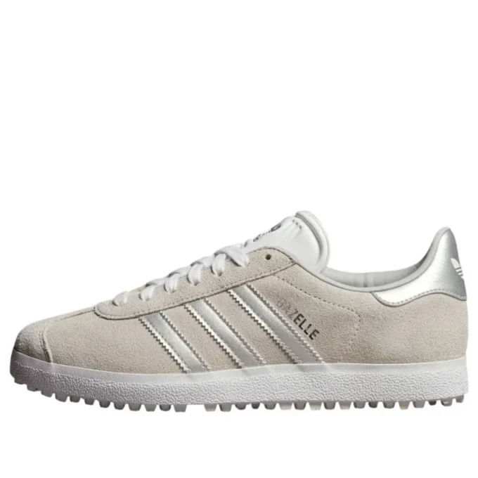 Adidas Gazelle Spikeless Golf «Crystal White Silver Metallic»
