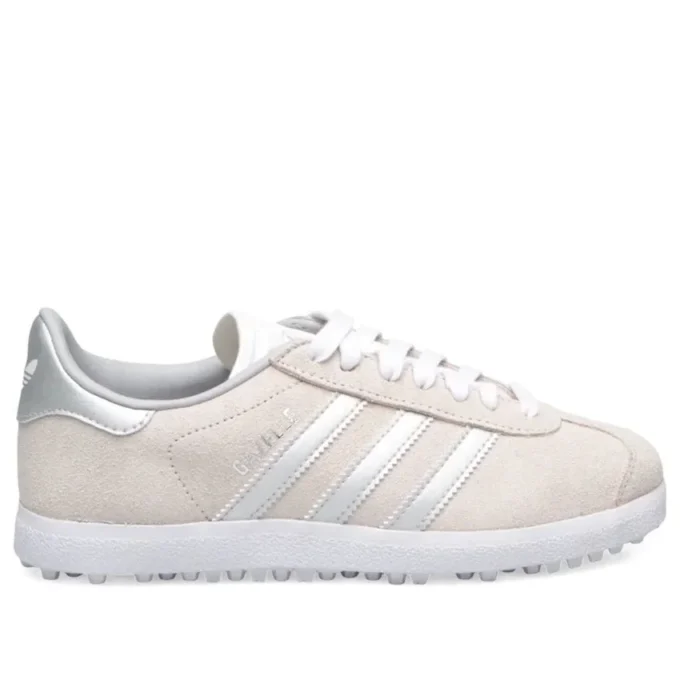 Adidas Gazelle Spikeless Golf «Crystal White Silver Metallic»