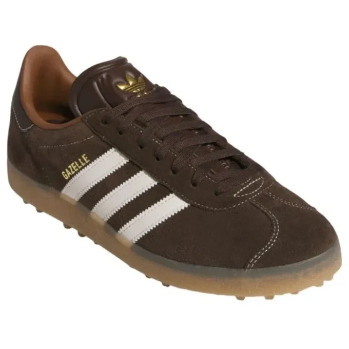 Adidas Gazelle Spikeless Golf «Dark Brown Chalk White»