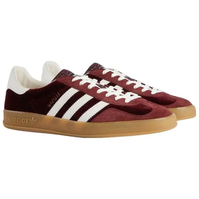 Adidas X Gucci Gazelle «Burgundy Velvet»
