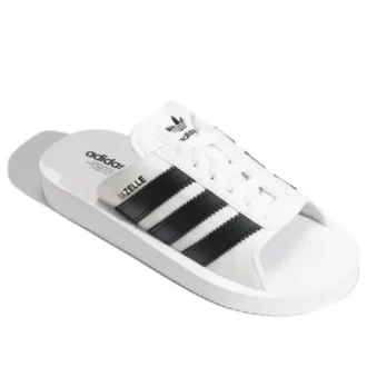 Chanclas Adidas Gazelle Beach «Blanco Negro»
