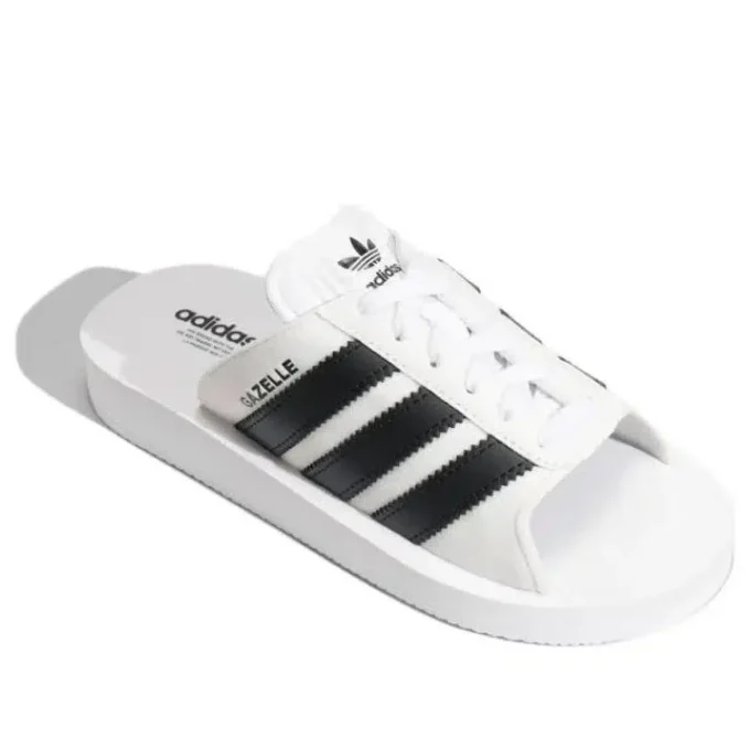 Chanclas Adidas Gazelle Beach «Blanco Negro»