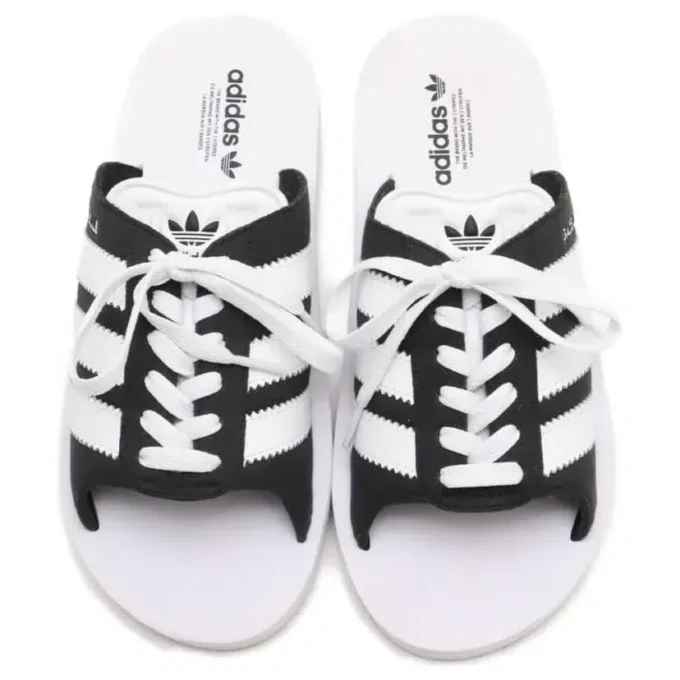 Chanclas Adidas Gazelle Beach «Blanco Negro»