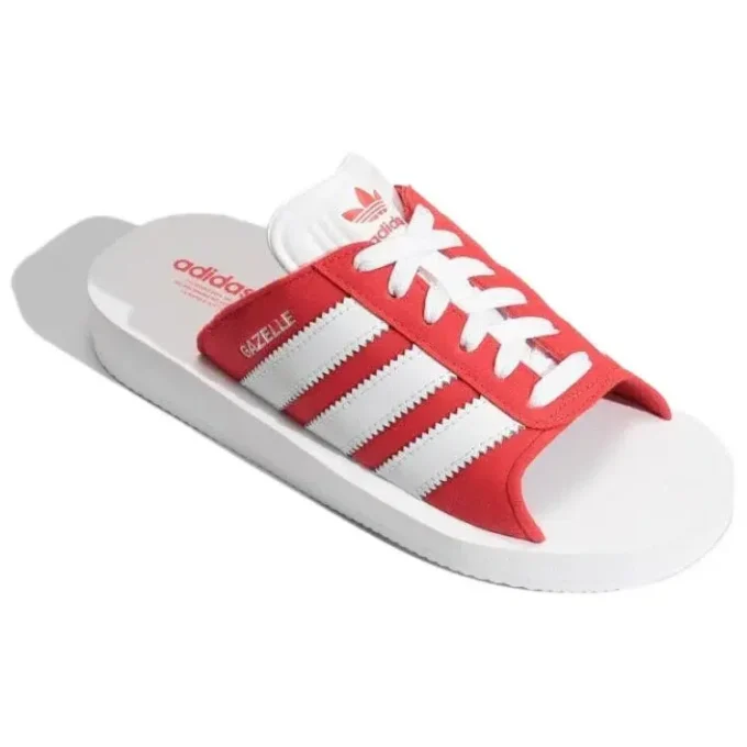 Chanclas de playa Adidas Gazelle «Blanco Rojo»