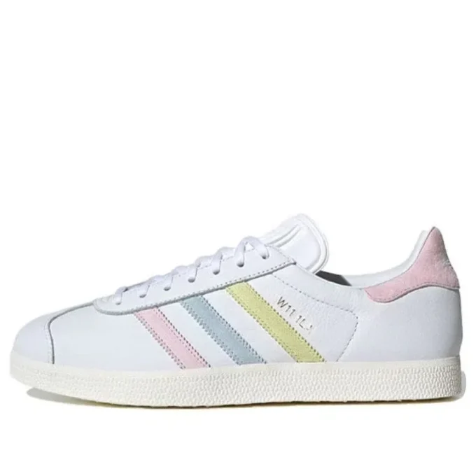 Zapatillas Adidas Gazelle «Blanco Amarillo Azul Rosa»