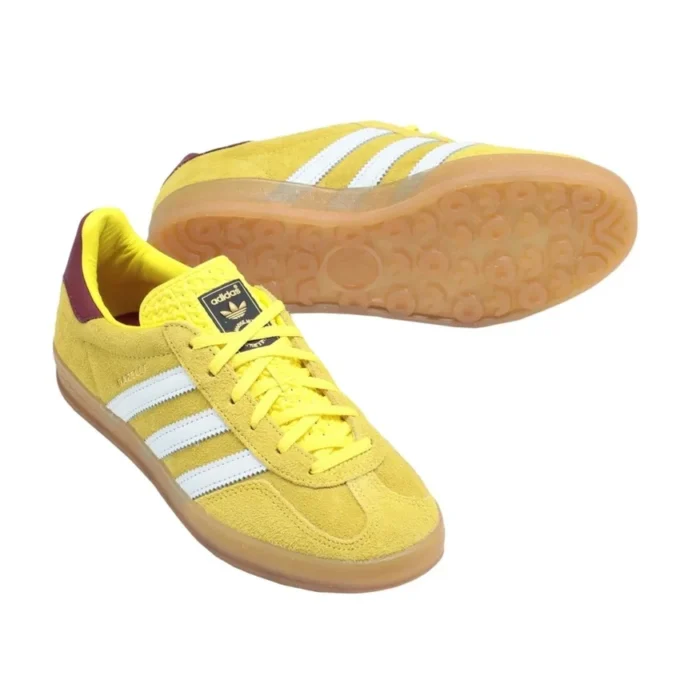 Zapatillas de interior Adidas Gazelle «Bright Yellow Burgundy»